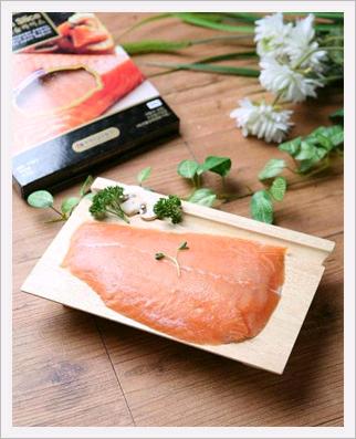 Frozen Atlantic Smoked Salmon Slice Made in Korea
